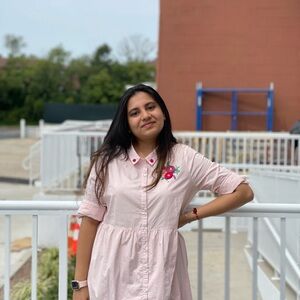 Pink Floral Embroidered Midi Dress